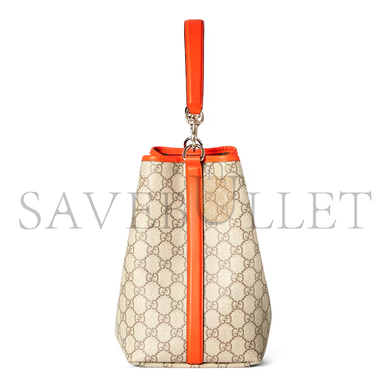 GUCCI GG EMBLEM MEDIUM BUCKET BAG 815103 (25*25*15.5cm)